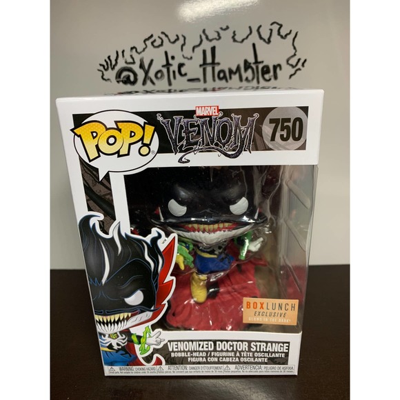 Funko POP! Marvel Venomized Doctor Strange GLOW Boxed Lunch Exclusive - Picture 1 of 6